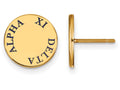 Logoart Sterling Silver Gp Alpha Xi Delta Enameled Post Earrings