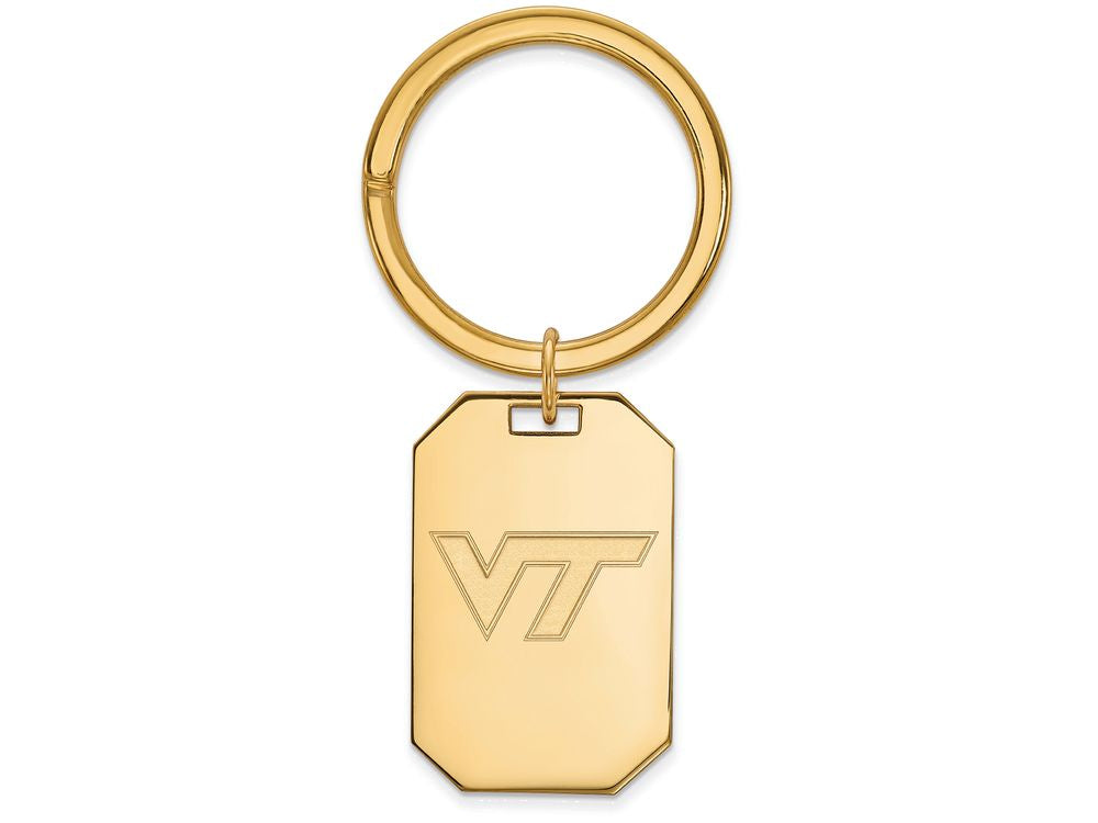 Logoart Sterling Silver Gp Virginia Tech Key Chain