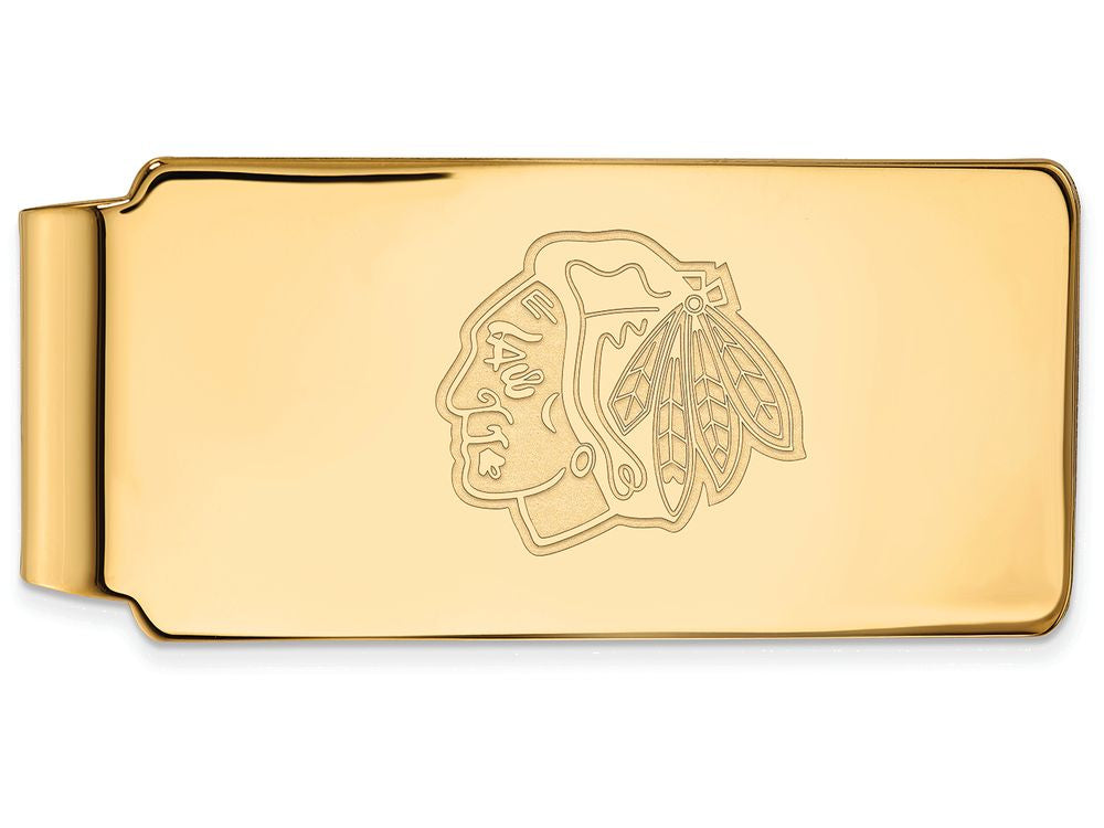 Sterling Silver Gp Nhl Logoart Chicago Blackhawks Money Clip