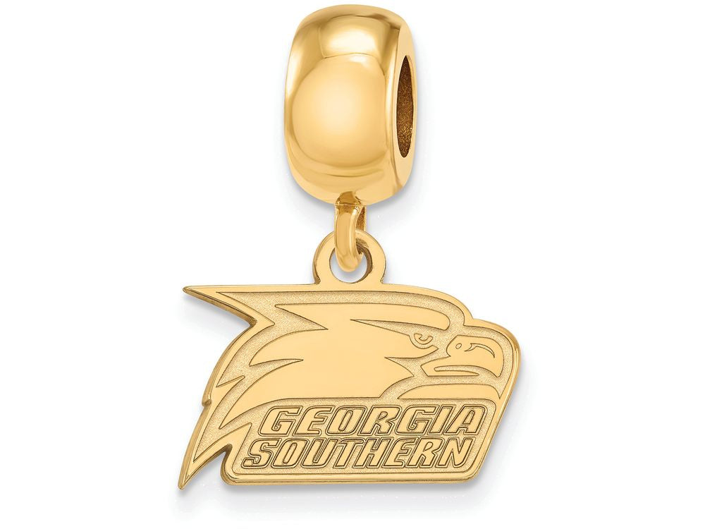 Logoart Sterling Silver Gp Georgia Southern U Extra Small Bead Dangle Charm