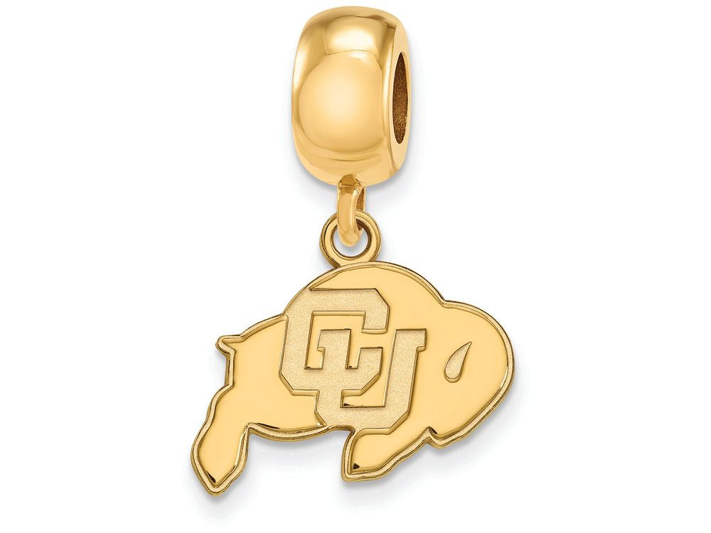 Logoart Sterling Silver Gp University Of Colorado Small Dangle Bead