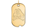 Logoart Sterling Silver Gp East Carolina University Large Dog Tag Pendant Necklace