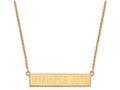 Logoart Sterling Silver Gp Winnipeg Jets Small Bar Necklace