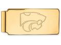 Logoart Sterling Silver Gp Kansas State University Money Clip