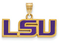 Logoart Sterling Silver Gp Louisiana State University Small Enamel Pendant