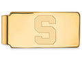 Logoart Sterling Silver Gp Michigan State University Money Clip