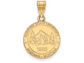Logoart Sterling Silver Gp Montana State University Medium Crest Pendant