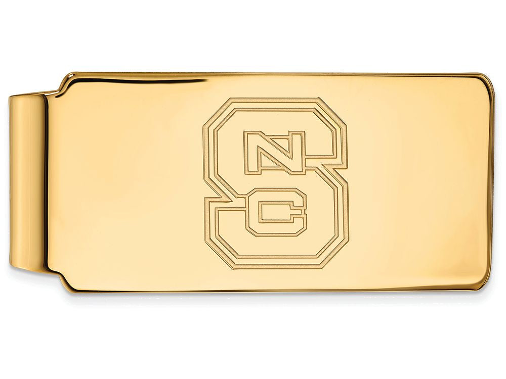 Logoart Sterling Silver Gp North Carolina State University Money Clip