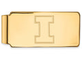 Logoart Sterling Silver Gp University Of Illinois Money Clip