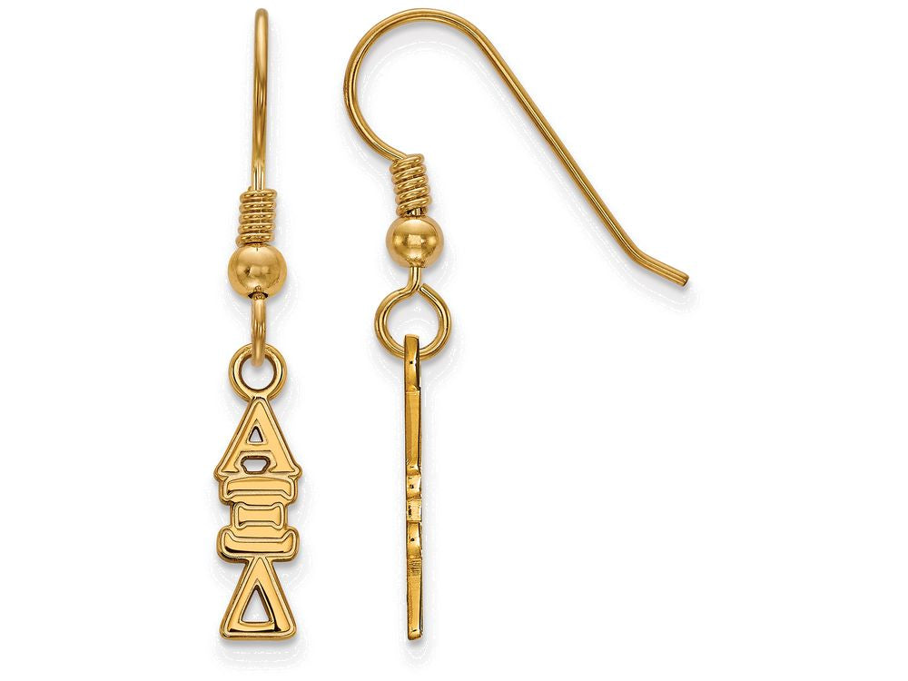 Logoart Sterling Silver Gp Alpha Xi Delta Small Dangle Earrings