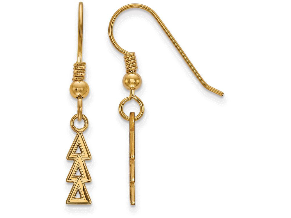 Logoart Sterling Silver Gp Delta Delta Delta Small Dangle Earrings