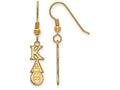 Logoart Sterling Silver Gp Kappa Alpha Theta Extra Small Dangle Earrings