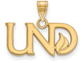 Logoart Sterling Silver Gp University Of North Dakota Small Pendant