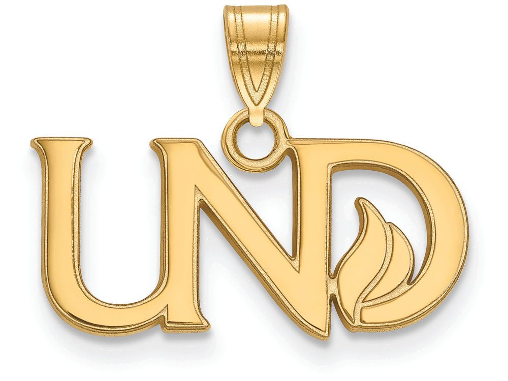 Logoart Sterling Silver Gp University Of North Dakota Small Pendant