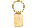 Logoart Sterling Silver Gp University Of Wisconsin Key Chain