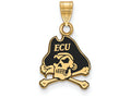 Logoart Sterling Silver Gp East Carolina University Small Enamel Pendant