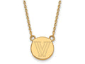 Logoart Sterling Silver Gp Villanova University Small Disc Necklace