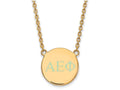 Logoart Sterling Silver Gp Alpha Epsilon Phi Small Enamel Pendant Necklace
