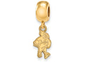 Logoart Sterling Silver Gp Iowa State University Small Dangle Bead