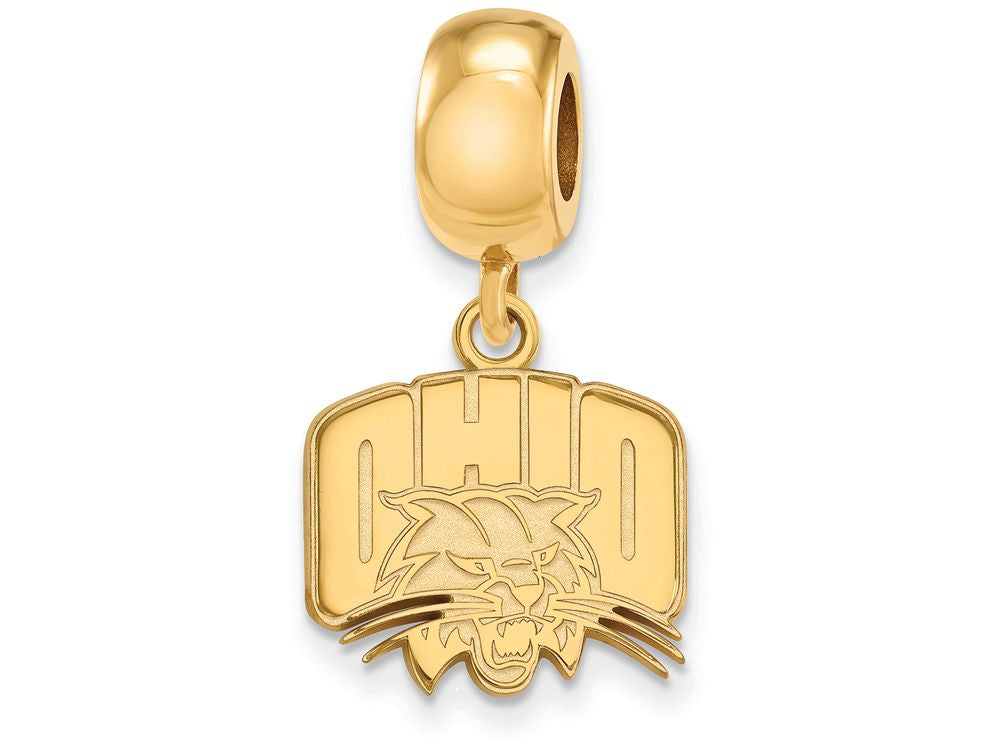Logoart Sterling Silver Gp Ohio University Small Bead Charm Dangle