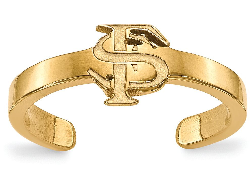 Logoart Sterling Silver Gp Florida State University Toe Ring