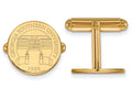 Logoart Sterling Silver Gp Georgia Southern University Crest Disc Cuff Links