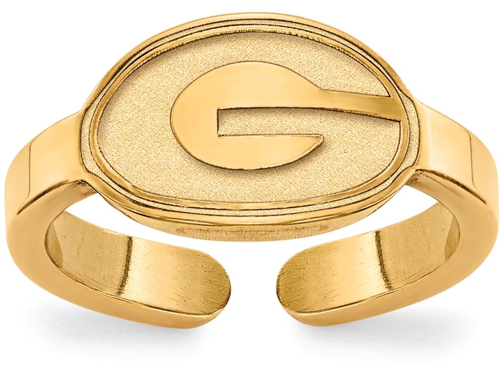 Logoart Sterling Silver Gp University Of Georgia Toe Ring