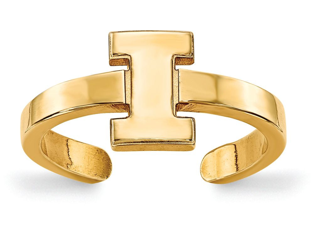 Logoart Sterling Silver Gp University Of Illinois Toe Ring