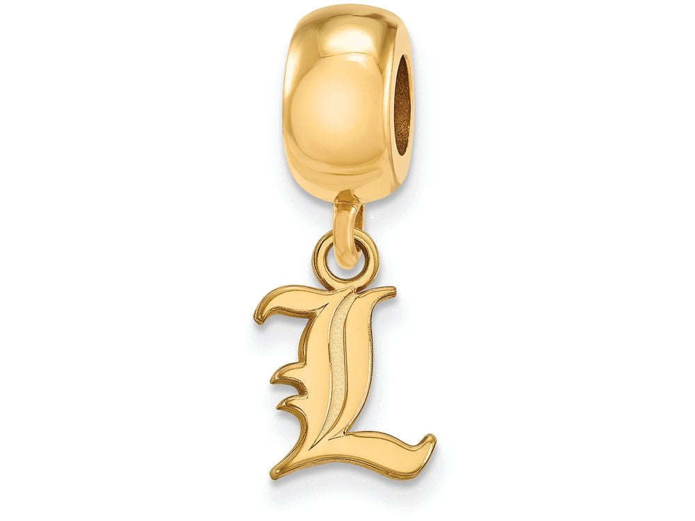 Logoart Sterling Silver Gp University Of Louisville Extra Small Dangle Bead Charm