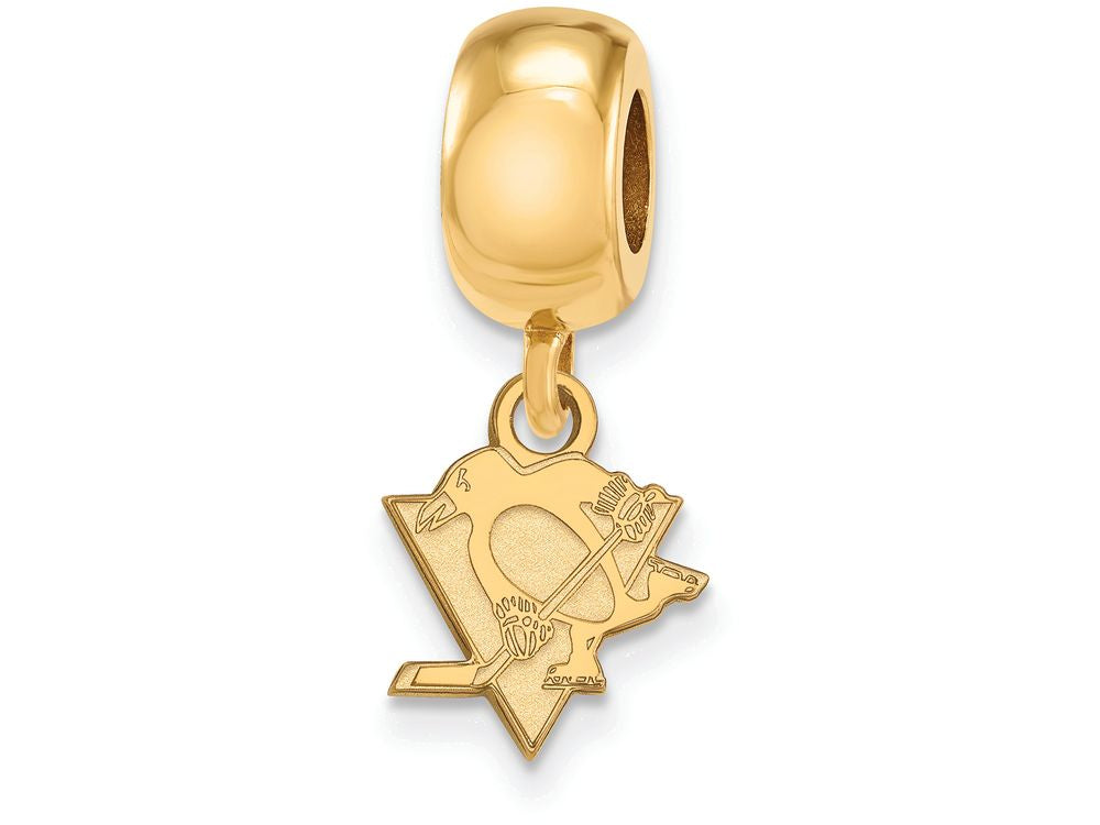 Sterling Silver Gp Nhl Logoart Pittsburgh Penguins Extra Small Dangle Bead Charm