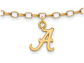 Logoart Sterling Silver Gp University Of Alabama Anklet