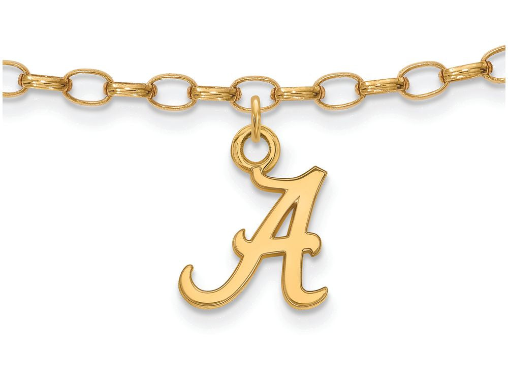 Logoart Sterling Silver Gp University Of Alabama Anklet