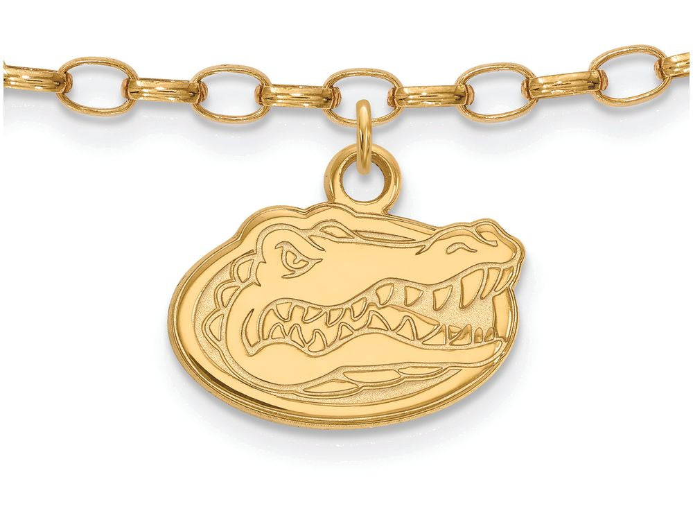 Logoart Sterling Silver Gp University Of Florida Anklet