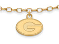 Logoart Sterling Silver Gp University Of Georgia Anklet
