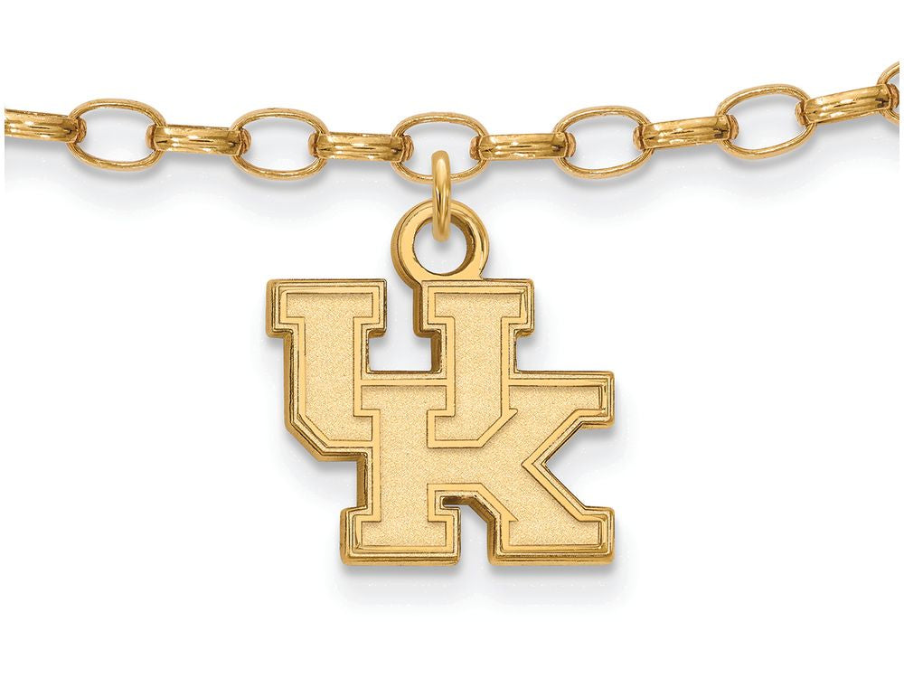 Logoart Sterling Silver Gp University Of Kentucky Anklet