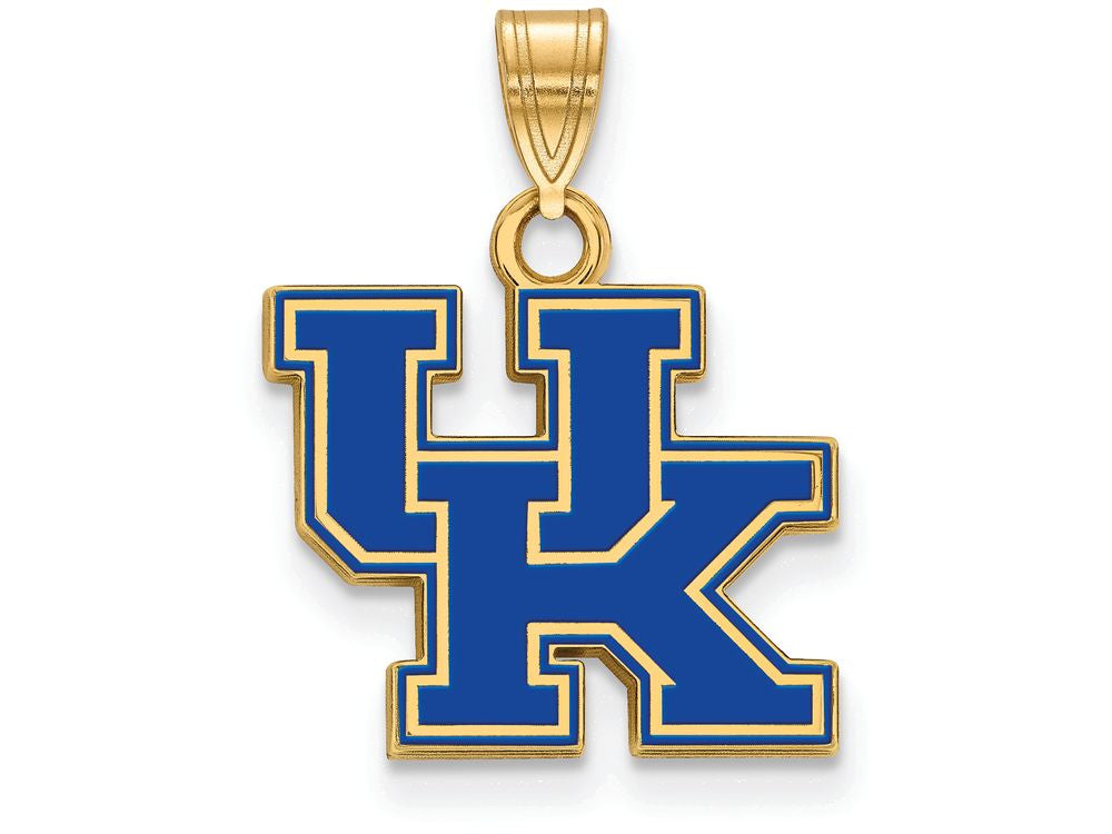 Logoart Sterling Silver Gp University Of Kentucky Small Enamel Pendant