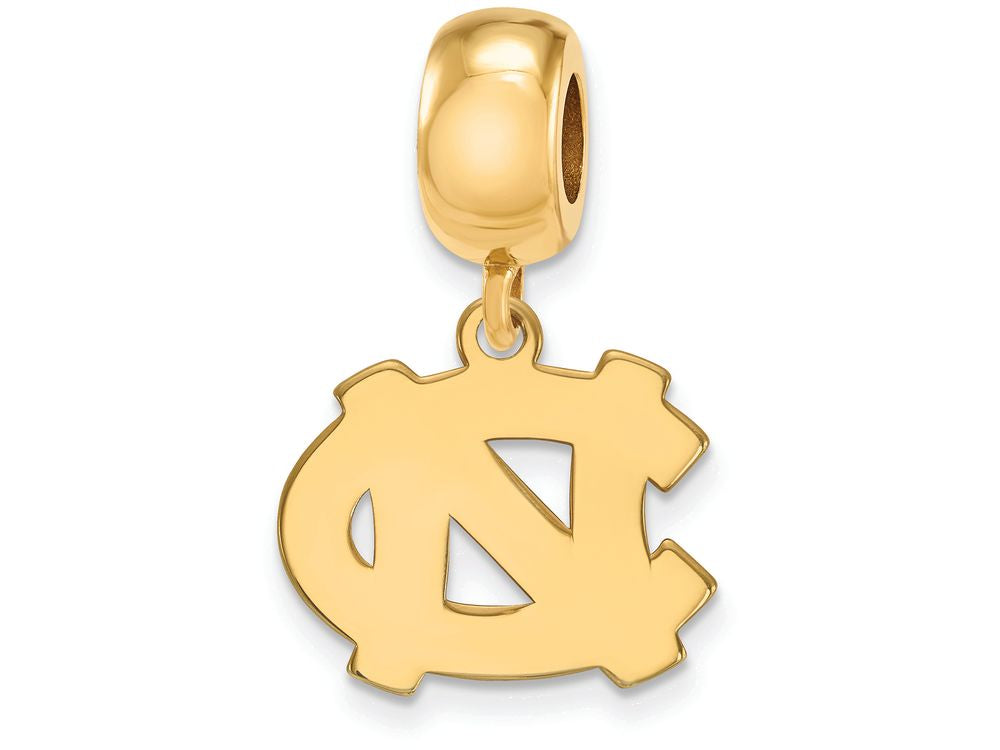 Logoart Sterling Silver Gp University Of North Carolina Small Dangle Bead