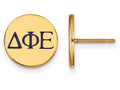 Logoart Sterling Silver Gp Delta Phi Epsilon Enameled Post Earrings