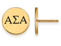Logoart Sterling Silver Gp Alpha Sigma Alpha Enameled Post Earrings