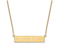 Logoart Sterling Silver Gp St. Louis Blues Small Bar Necklace