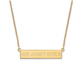 Logoart Sterling Silver Gp New Jersey Devils Small Bar Necklace