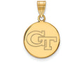Logoart Sterling Silver Gp Georgia Institute Of Technology Med Disc Pendant