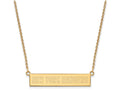 Logoart Sterling Silver Gp New York Rangers Small Bar Necklace