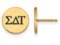 Logoart Sterling Silver Gp Sigma Delta Tau Enameled Post Earrings