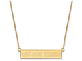 Logoart Sterling Silver Gp San Jose Sharks Small Bar Necklace