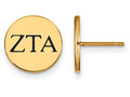 Logoart Sterling Silver Gp Zeta Tau Alpha Enameled Post Earrings