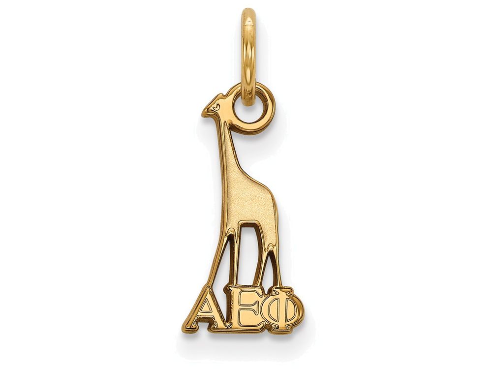 Logoart Sterling Silver Gp Alpha Epsilon Phi Extra Small Pendant
