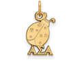 Logoart Sterling Silver Gp Alpha Sigma Alpha Extra Small Pendant