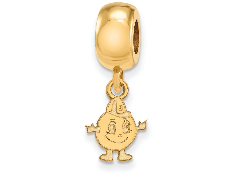 Logoart Sterling Silver Gp Syracuse University Extra Small Dangle Bead Charm