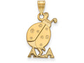 Logoart Sterling Silver Gp Alpha Sigma Alpha Small Pendant